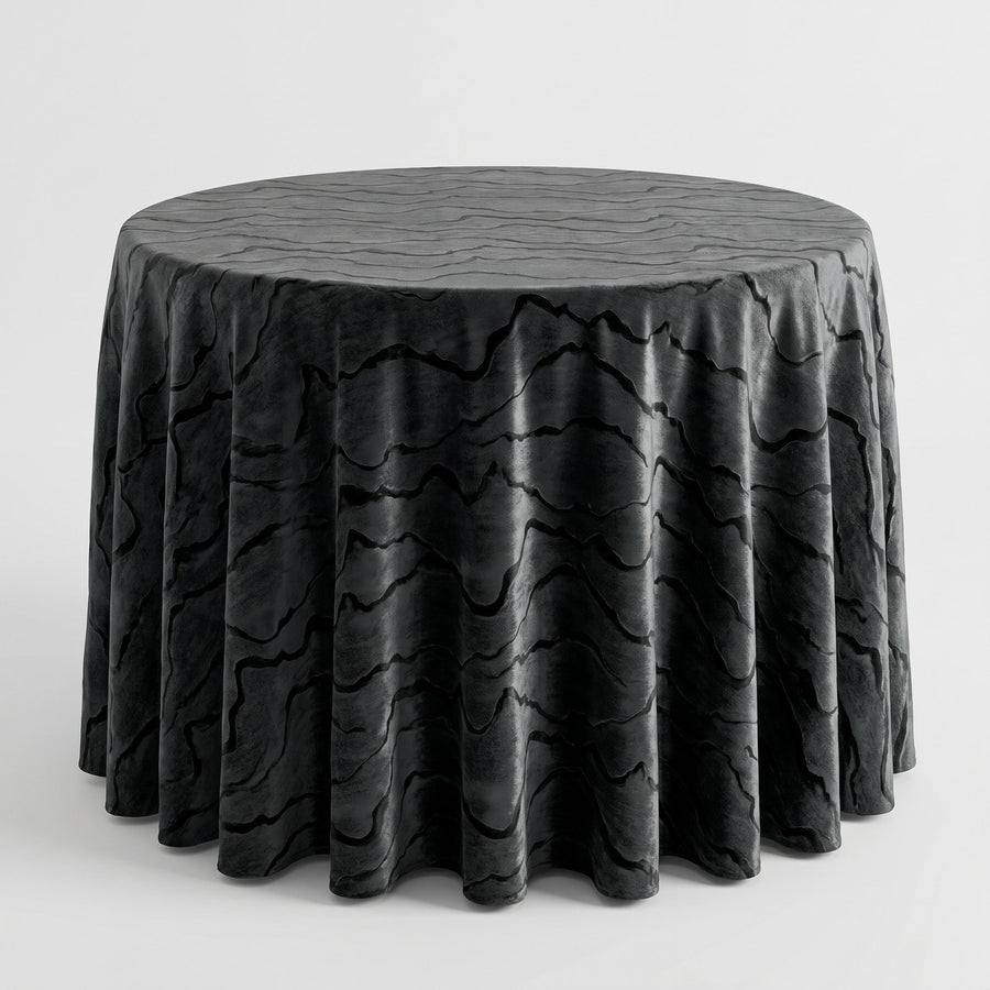 Celeste velvet fabric in Black, by the yard