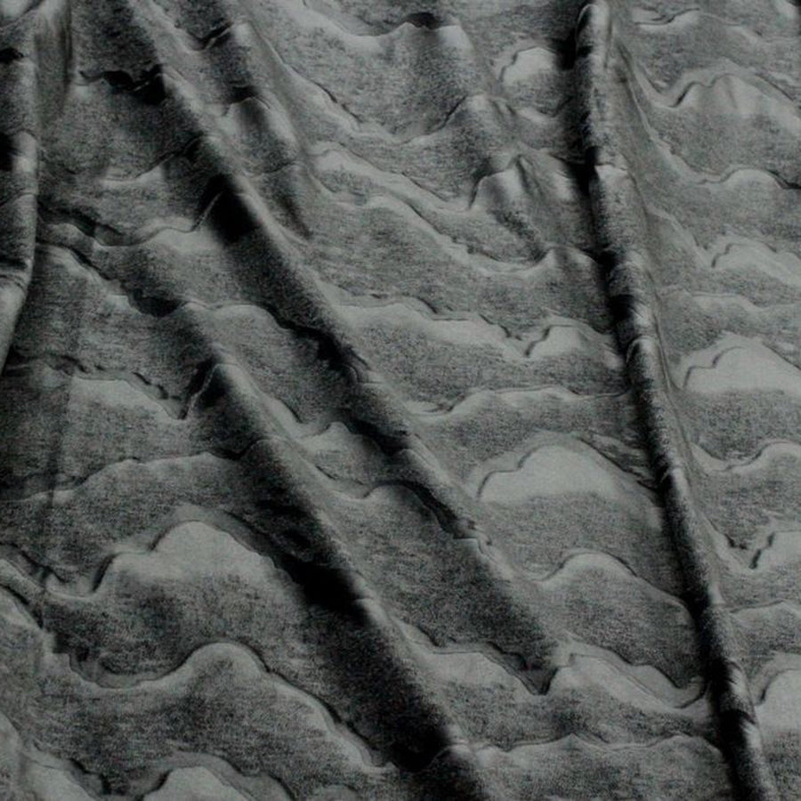 Celeste Black Tablecloth — fabric swatch