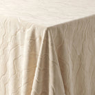 Celeste Ecru Tablecloth — fabric detail