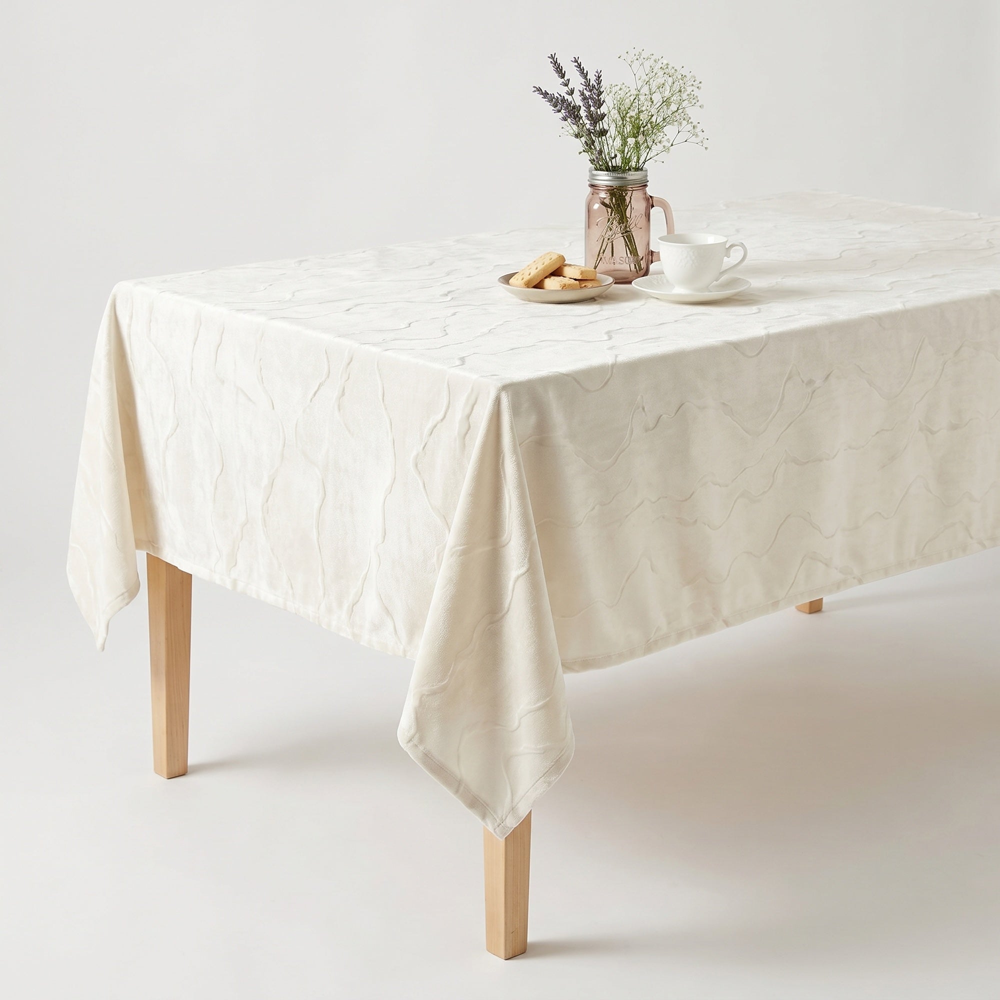 Celeste Ecru Tablecloth