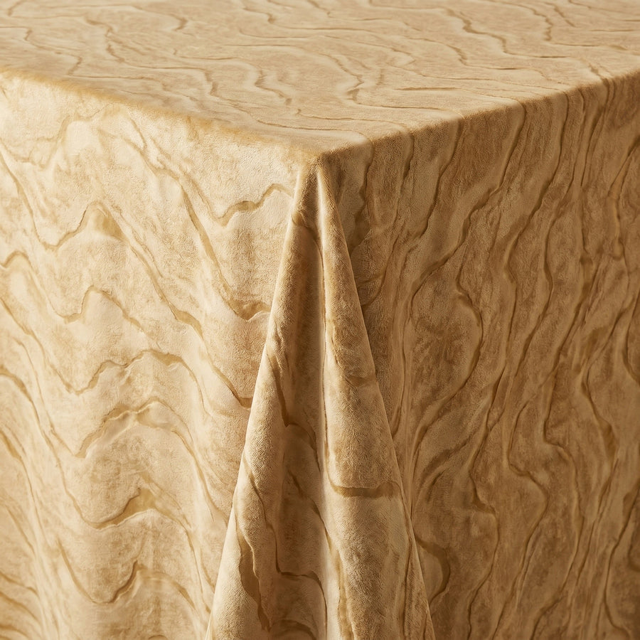 Celeste Gold Tablecloth — fabric detail