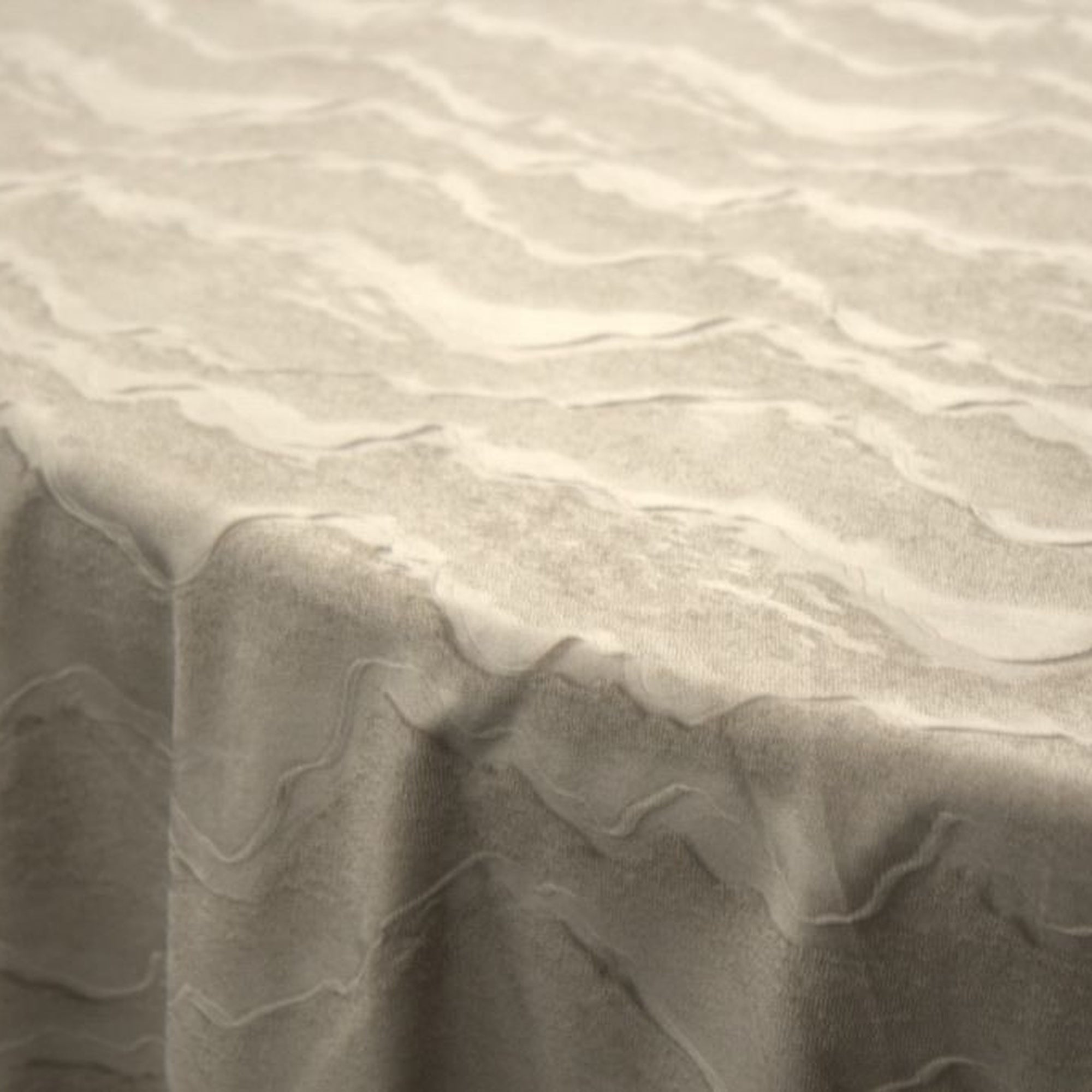 Celeste Taupe Tablecloth — fabric swatch