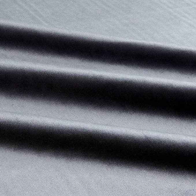 Charcoal Shiny Velvet Fabric by the Yard - 72 Inch Wide