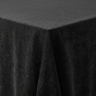 Chenille Black Tablecloth — fabric detail