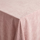 Chenille Blush Tablecloth — fabric detail