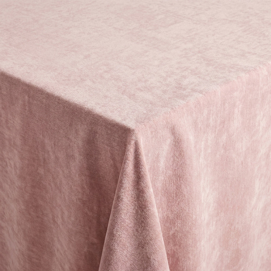 Chenille Blush Tablecloth — fabric detail
