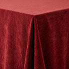 Chenille Burgundy Tablecloth — fabric detail