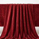 Chenille Burgundy Fabric