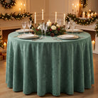 Chenille Forest Tablecloth — styled table