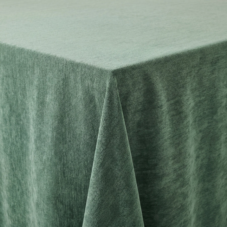 Chenille Forest Tablecloth — fabric detail