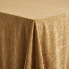 Chenille Gold Tablecloth — fabric detail