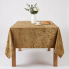 Chenille Gold Tablecloth