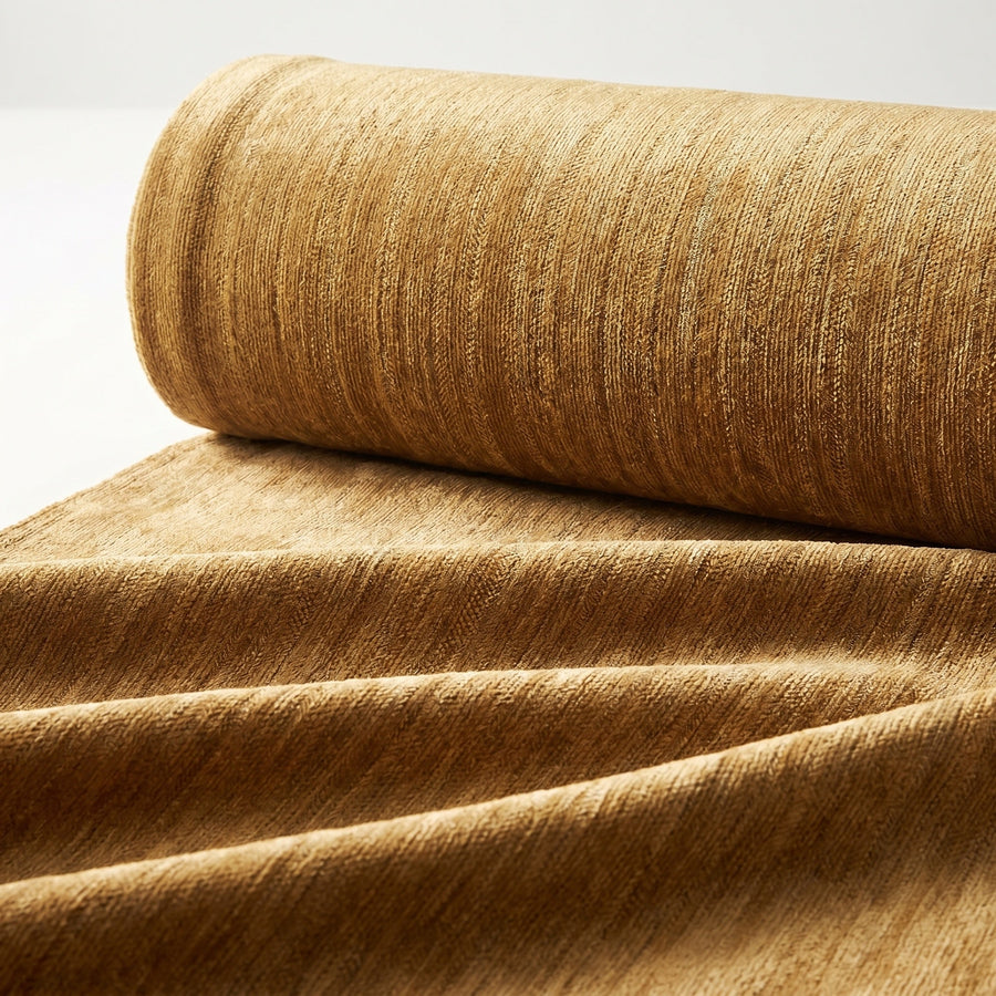 Chenille Gold Fabric — fabric roll