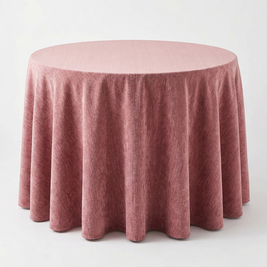 Chenille Mauve Tablecloth