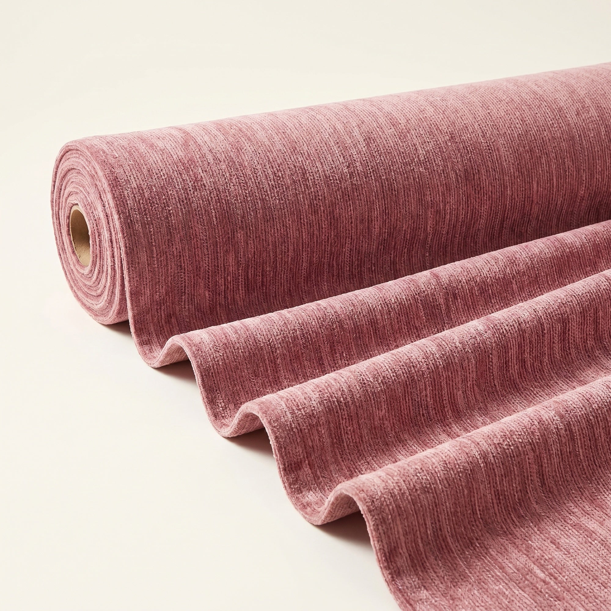 Chenille Mauve Fabric — fabric roll