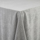 Chenille Silver Tablecloth — fabric detail