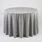 Chenille Silver Tablecloth
