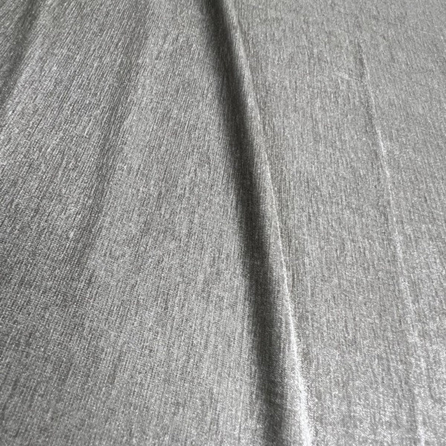 Chenille Silver Fabric — fabric swatch