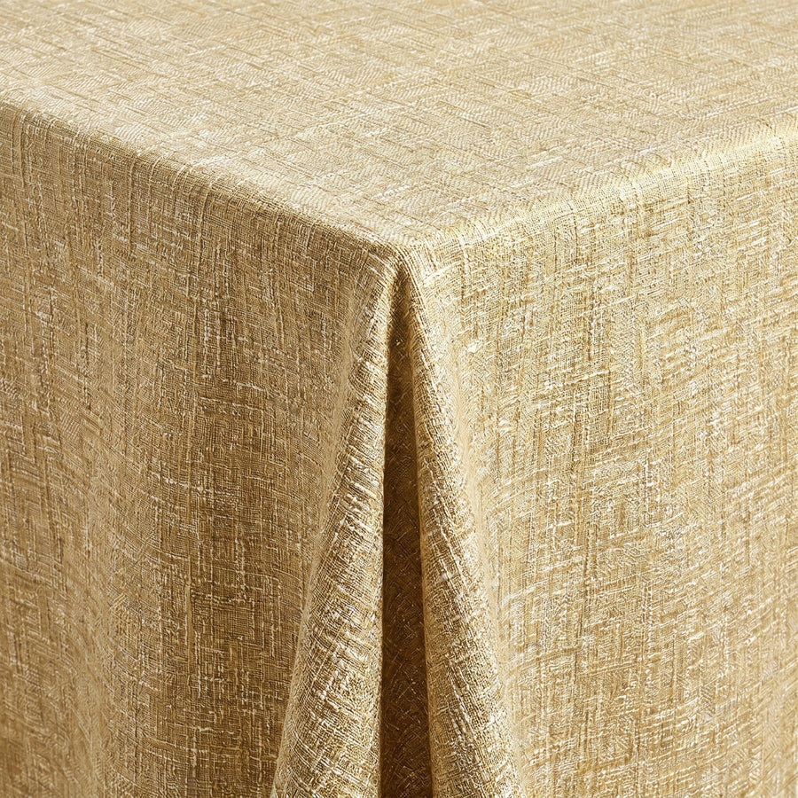 Chrisma Gold Tablecloth — fabric detail