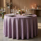 Chrisma Purple Tablecloth — styled table
