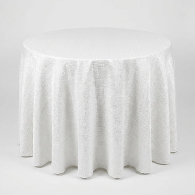 Chrisma Jacquard Tablecloth – White