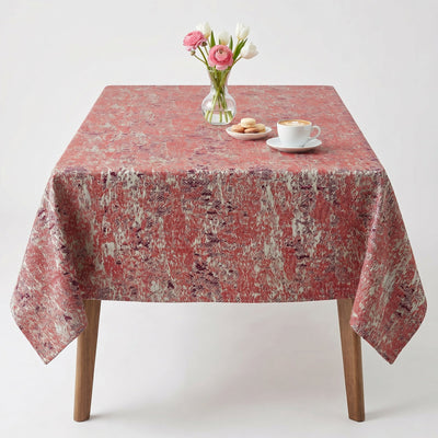 Classic Jacquard Tablecloth – Fuchsia