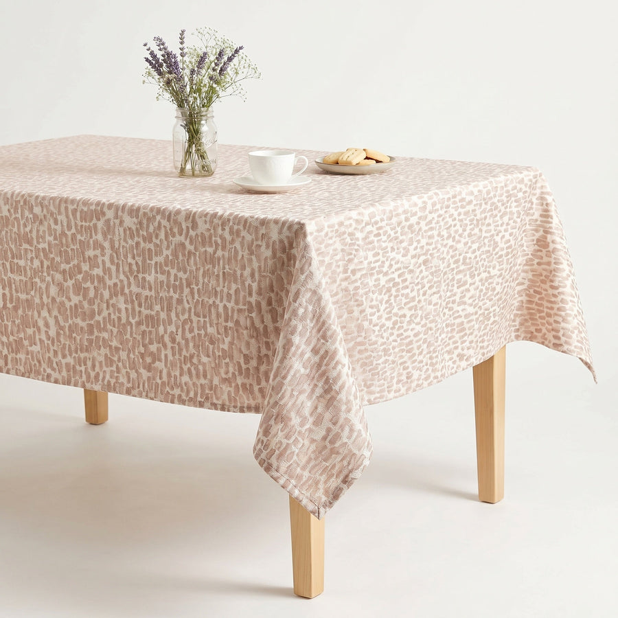 Cobblestone Blush Tablecloth