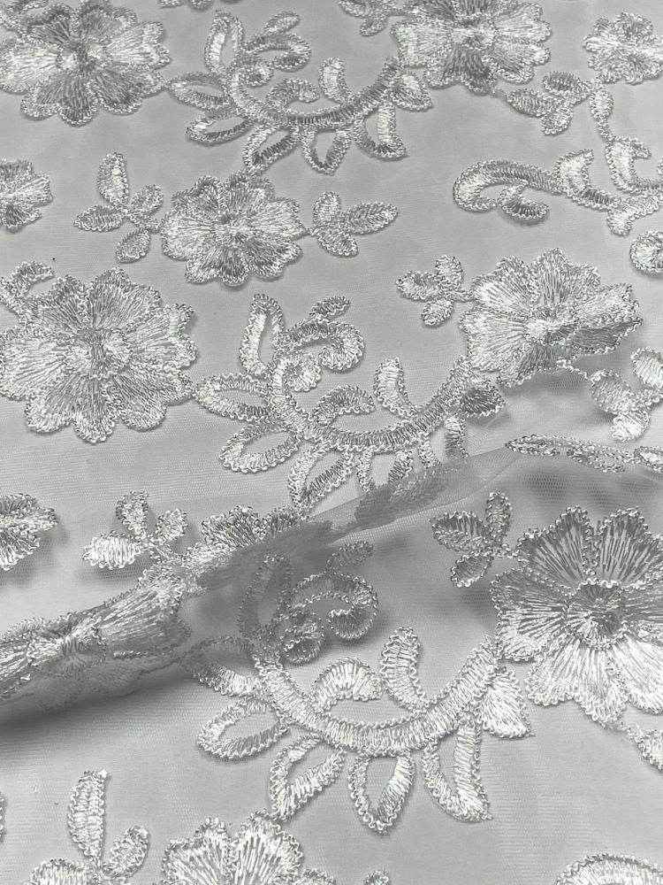 white DE JENEIRO Lace Fabric by the Yard - 54 Inch Wide