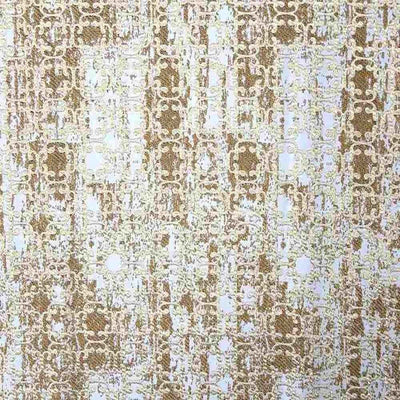 Denver Jacquard Fabric – Gold/Beige