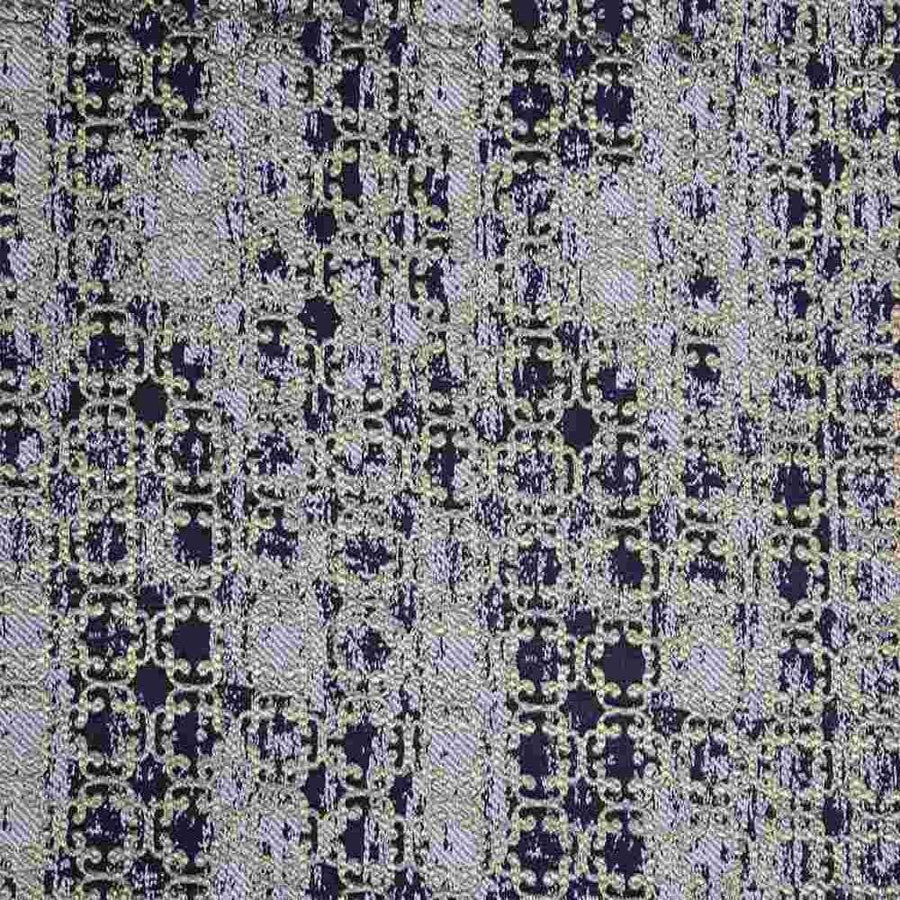 Gold/Navy Denver Jacquard Fabric by the Yard - 55 Inch Wide
