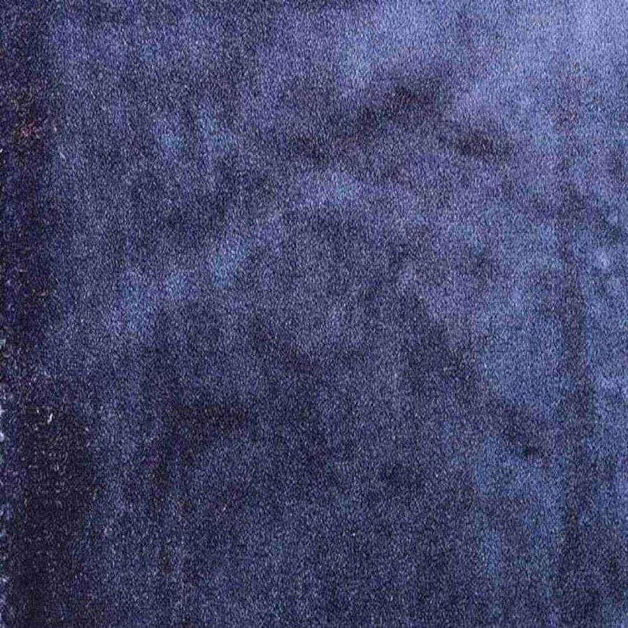 Dark Blue Shiny Velvet Fabric by the Yard - 72 Inch Wide