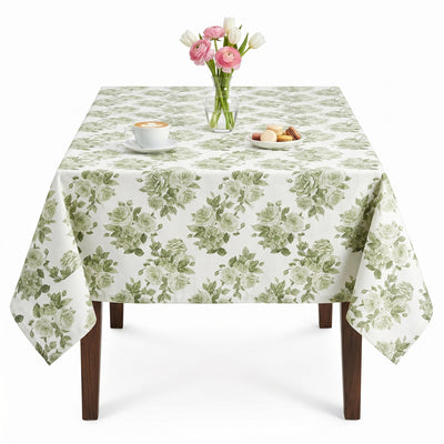 Derby Floral Digital Print Tablecloth – Celadon