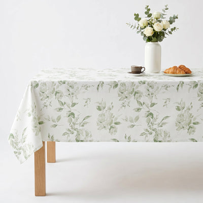 Dover Floral Digital Print Tablecloth – Celadon
