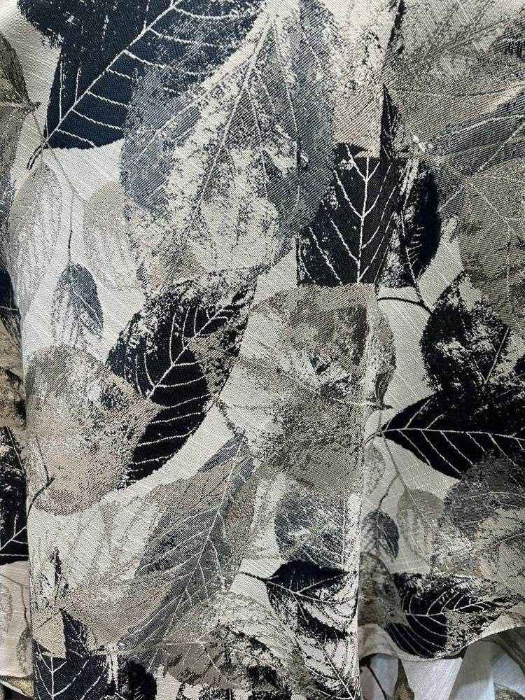 FALLEN LEAVES Jacquard Leave Print Tapestry Fabric, 118 Inch in Width, | Home Decor