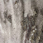 White/Silver Color Changing Sensory Wall Reversible Sequin Fabric by the Yard - 52 Inch Wide