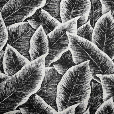 Foliage Jacquard Fabric – Black
