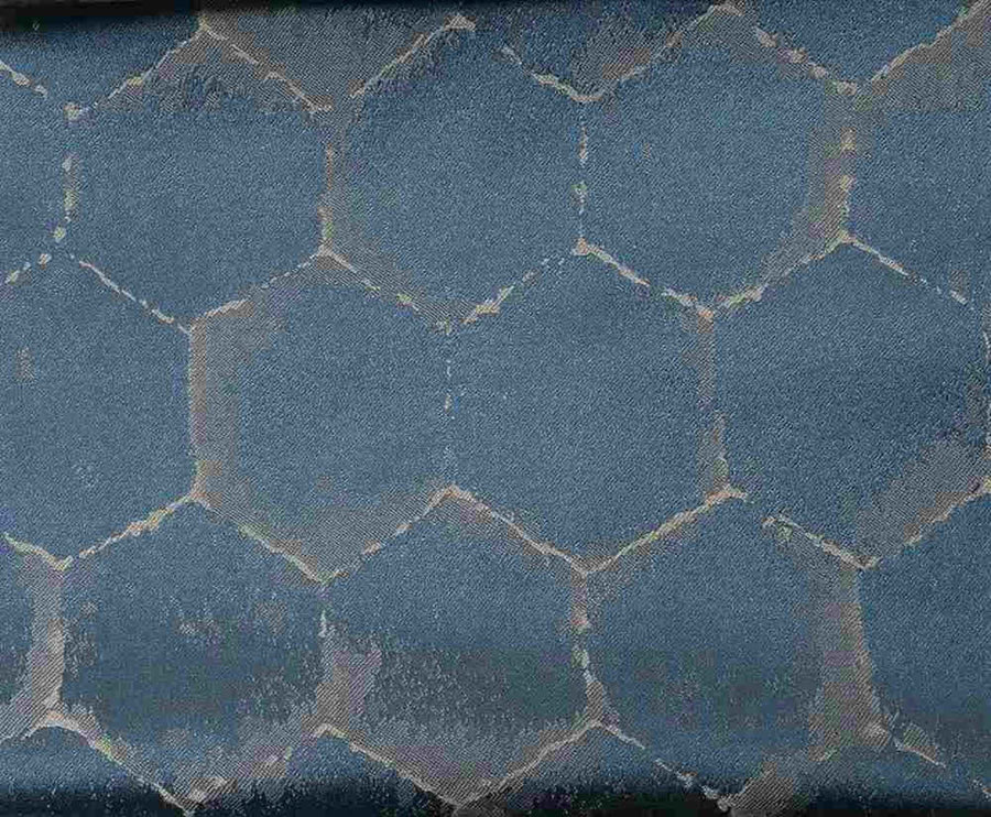 Copan Blue Frontier Jacquard Fabric by the Yard - 55 Inch Wide