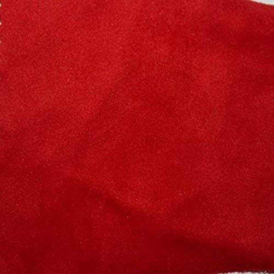 Fire Red Shiny Velvet Fabric by the Yard - 72 Inch Wide