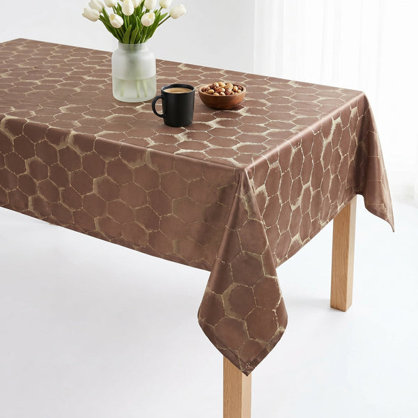 Frontier in Mauve, made up as a tablecloth