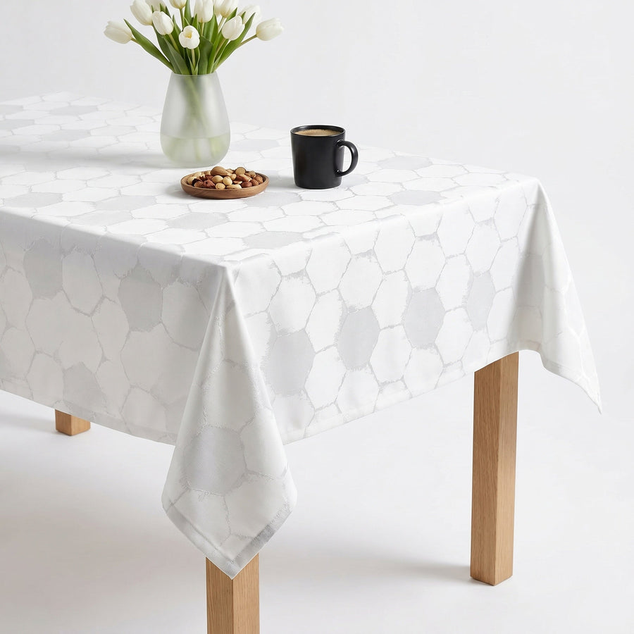 Frontier White Tablecloth