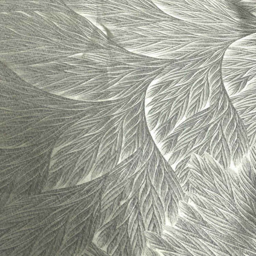 Silver Garden Jacquard Fabric by the Yard - 115 Inch Wide