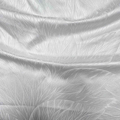 Garden Jacquard Fabric – White
