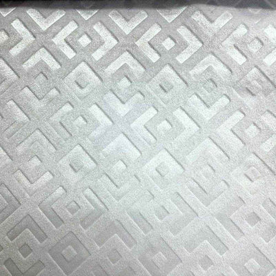 Gate Velvet Fabric – White