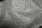 white-1 GISELLE Embroidered Sheer Fabric by the Yard - 58 Inch Wide