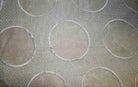 ivory GLACIER Embroidered Fabric by the Yard - 58 Inch Wide