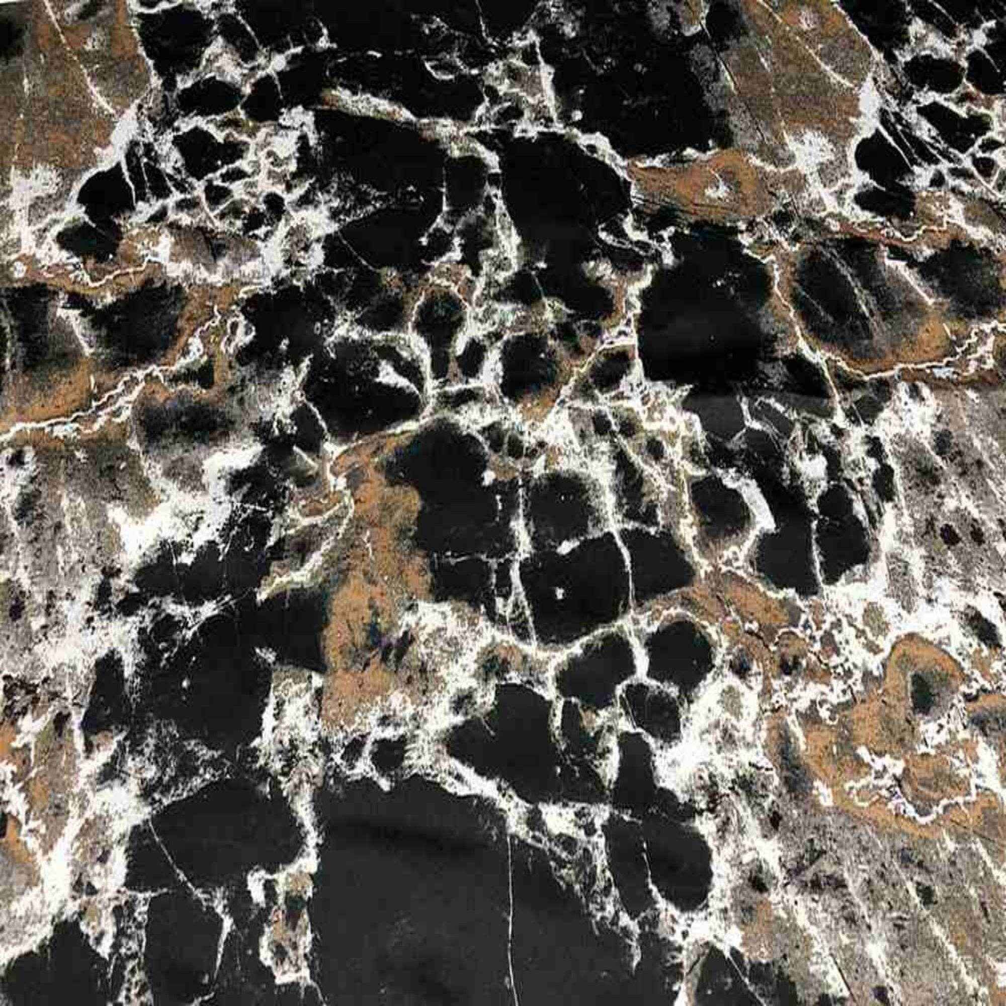 Black/Gold GRANITE - Digital Print Satin Fabric - Cotton Hand - 58 Inch. in Width Fabric by the Yard - 58 Inch Wide