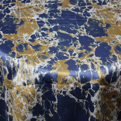 Granite Digital Print Fabric – Blue/Gold