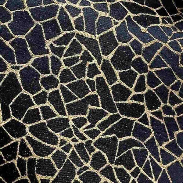 Gravel in Navy/Gold, on the roll