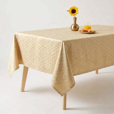 Gastonia Jacquard Tablecloth – Gold