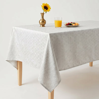 Gastonia Jacquard Tablecloth – White